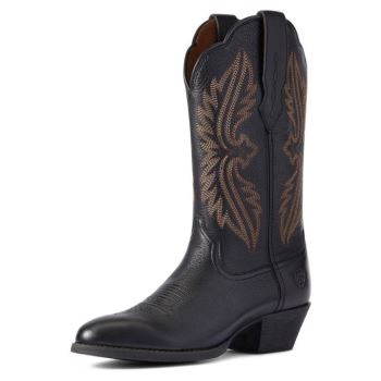 Ariat Heritage R toe StretchFit Western Boot μαυρα καφε | zWMonSQv