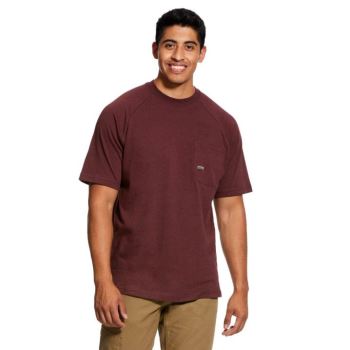 Ariat Rebar βαμβακερα Strong T-Shirt μπορντο | 18ddzzdU
