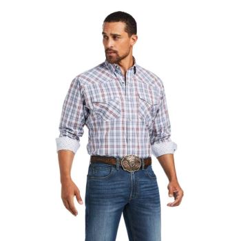 Ariat Relentless Steely Stretch κλασικα Fit Snap Shirt σκουρο μπλε | aNeF5TvE