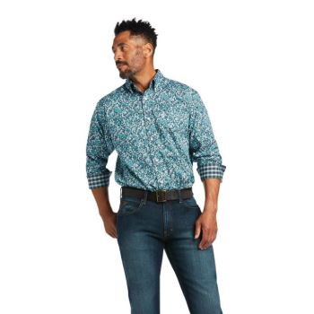 Ariat Wrinkle Free Harrison κλασικα Fit Shirt Ceramic | SMNrbaCl