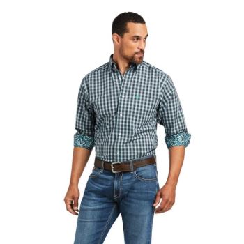 Ariat Wrinkle Free Houston Fitted Shirt Bachelor Button | JL2pNyMs